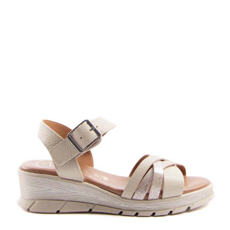 SANDALIA HEBILLA BEIGE 1984