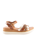SANDALIA TIRAS COMBI LEOPARDO 14590