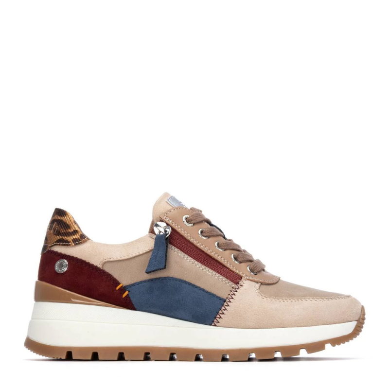 SNEAKER CREMALLERA PIEZAS BEIGE 173243