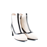 BOTIN TACON VIVOS BEIGE NEGRO 84571B