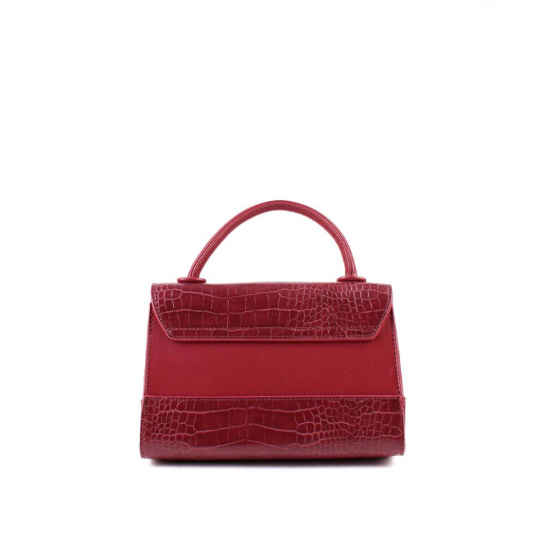 BOLSO SOLAPA COCO BURDEOS