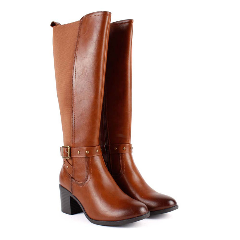 BOTA ELASTICO HEBILLA CUERO ASY29538