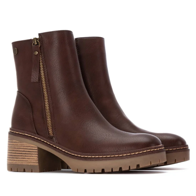 BOTIN CREMALLERA MARRON 144455