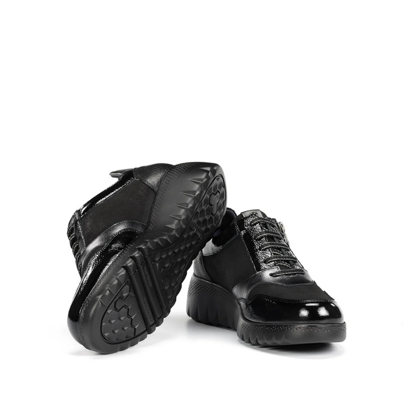 CASUAL CUÑA ELASTICOS NEGRO F2248