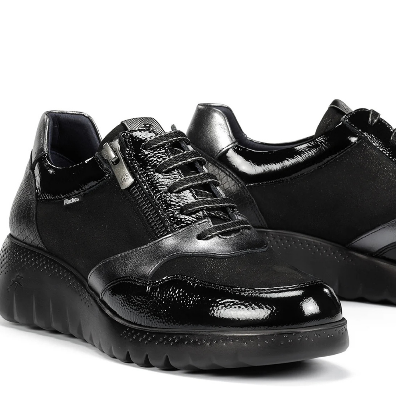 CASUAL CUÑA ELASTICOS NEGRO F2248