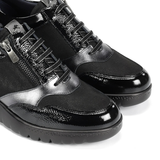 CASUAL CUÑA ELASTICOS NEGRO F2248