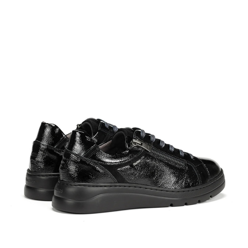 CASUAL CREMALLERA CHAROL NEGRO F1666