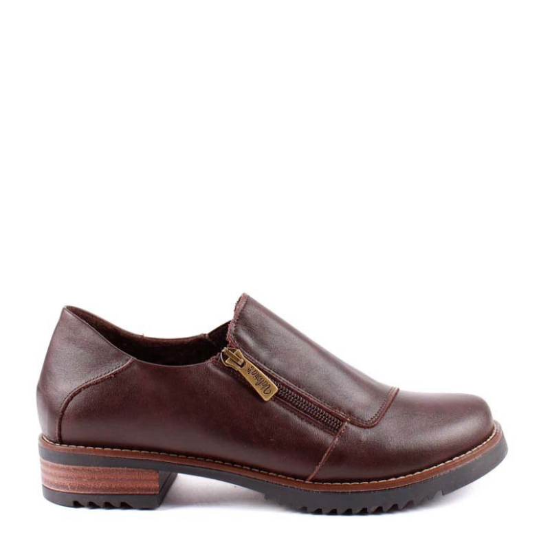 ZAPATO CREMALLERA MARRON 2301