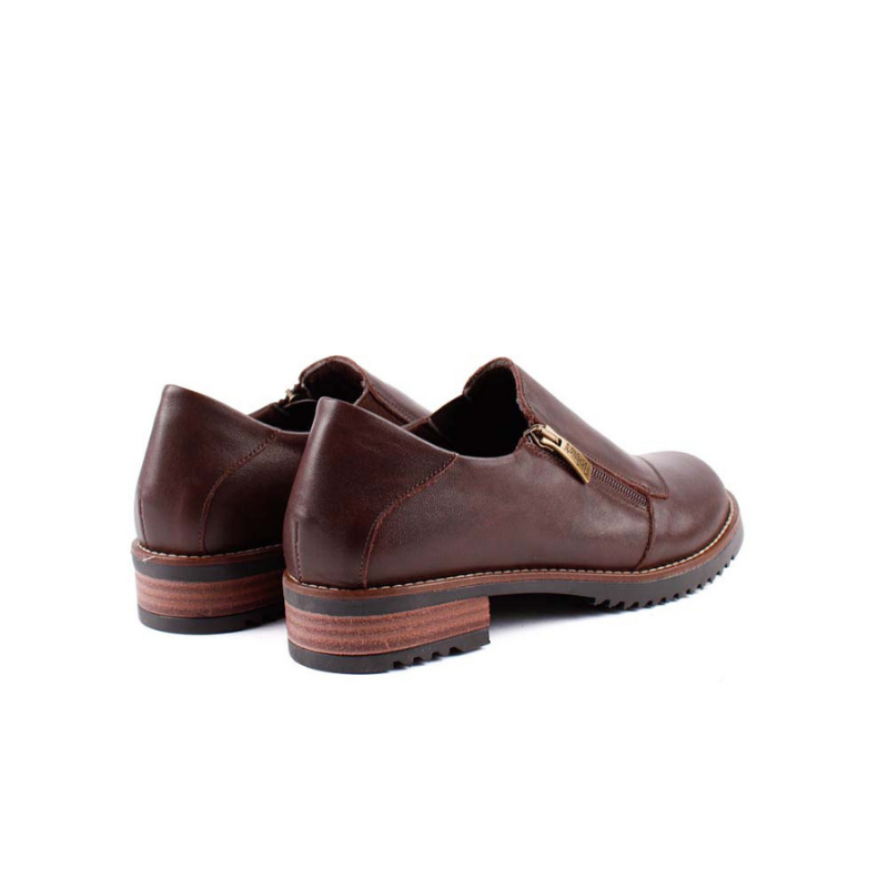 ZAPATO CREMALLERA MARRON 2301