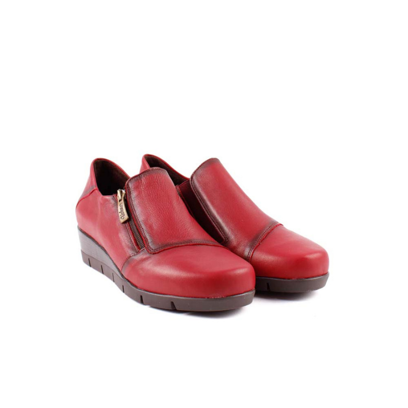 MOCASIN CREMALLERA BURDEOS 9510