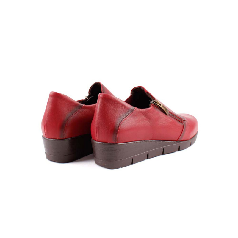 MOCASIN CREMALLERA BURDEOS 9510