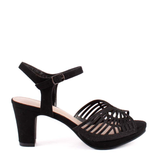 SANDALIA PALA BRILLO NEGRO C-513