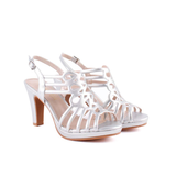 SANDALIA TIRAS EMPEINE PLATA C-424