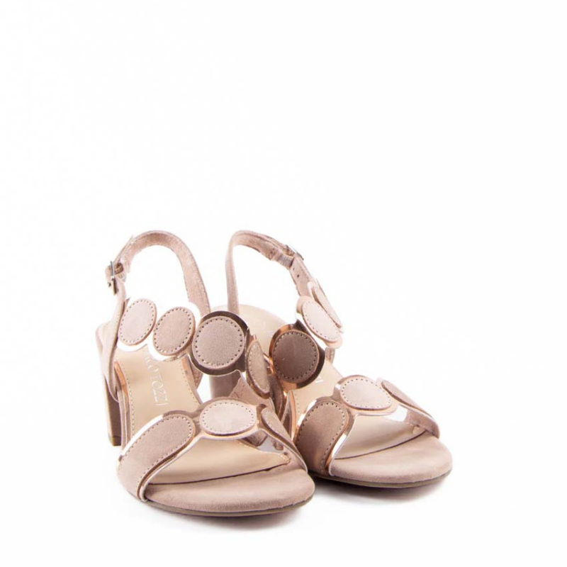 SANDALIA CIRCULOS NUDE COMB 28347