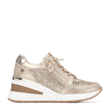 SNEAKER CUÑA STRASS ORO 145102