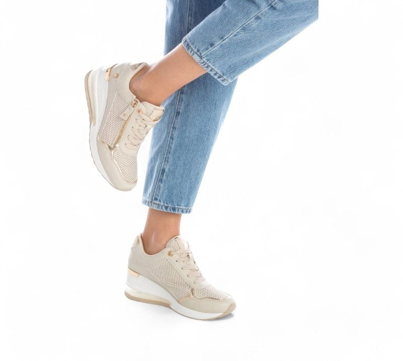 SNEAKER CUÑA AIR BEIGE 142573