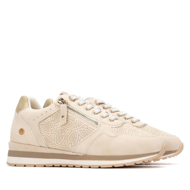SNEAKER PICADOS CREMALLERA BEIGE 145163
