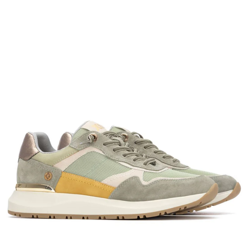 SNEAKER CORDON KAKI COMBI 145202