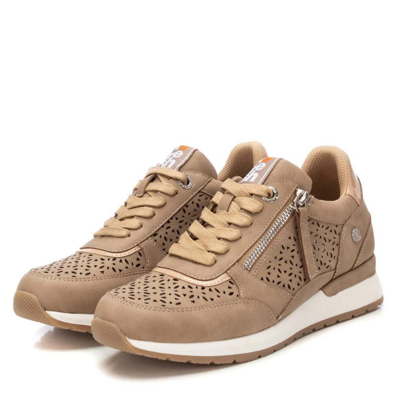 SNEAKER CALADO CREMALLERA BEIGE 172789