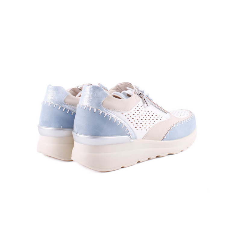 SNAKER CUÑA COSIDOS BCO JEANS AMD30001