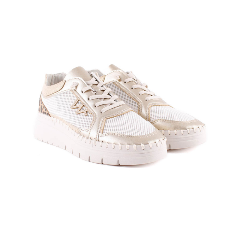 SNEAKER ELASTICOS ORO LEOPARDO 20103