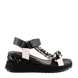 SANDALIA CUÑA CUERDA NEGRO 85800A