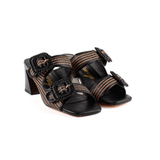 SANDALIA DOBLE HEBILLA NEGRO 85868C