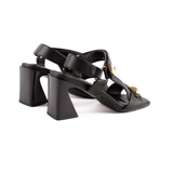 SANDALIA VELCRO TACHA NEGRO 85802C