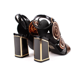 SANDALIA CIRCULOS NEGRO 85837D