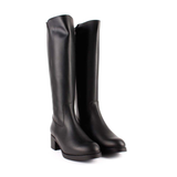 BOTA ALTA PIEL NEGRO