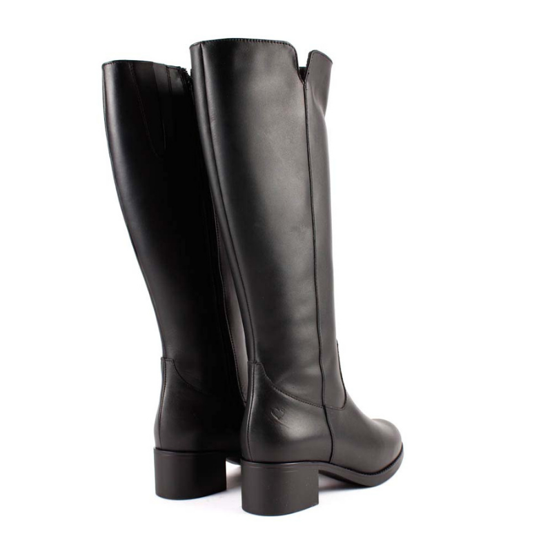 BOTA ALTA PIEL NEGRO