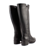 BOTA ALTA PIEL NEGRO