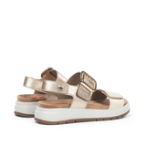 SANDALIA HEBILLA PLATINO F2166
