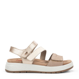 SANDALIA VELCROS TAUPE F2165