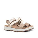 SANDALIA VELCROS TAUPE F2165