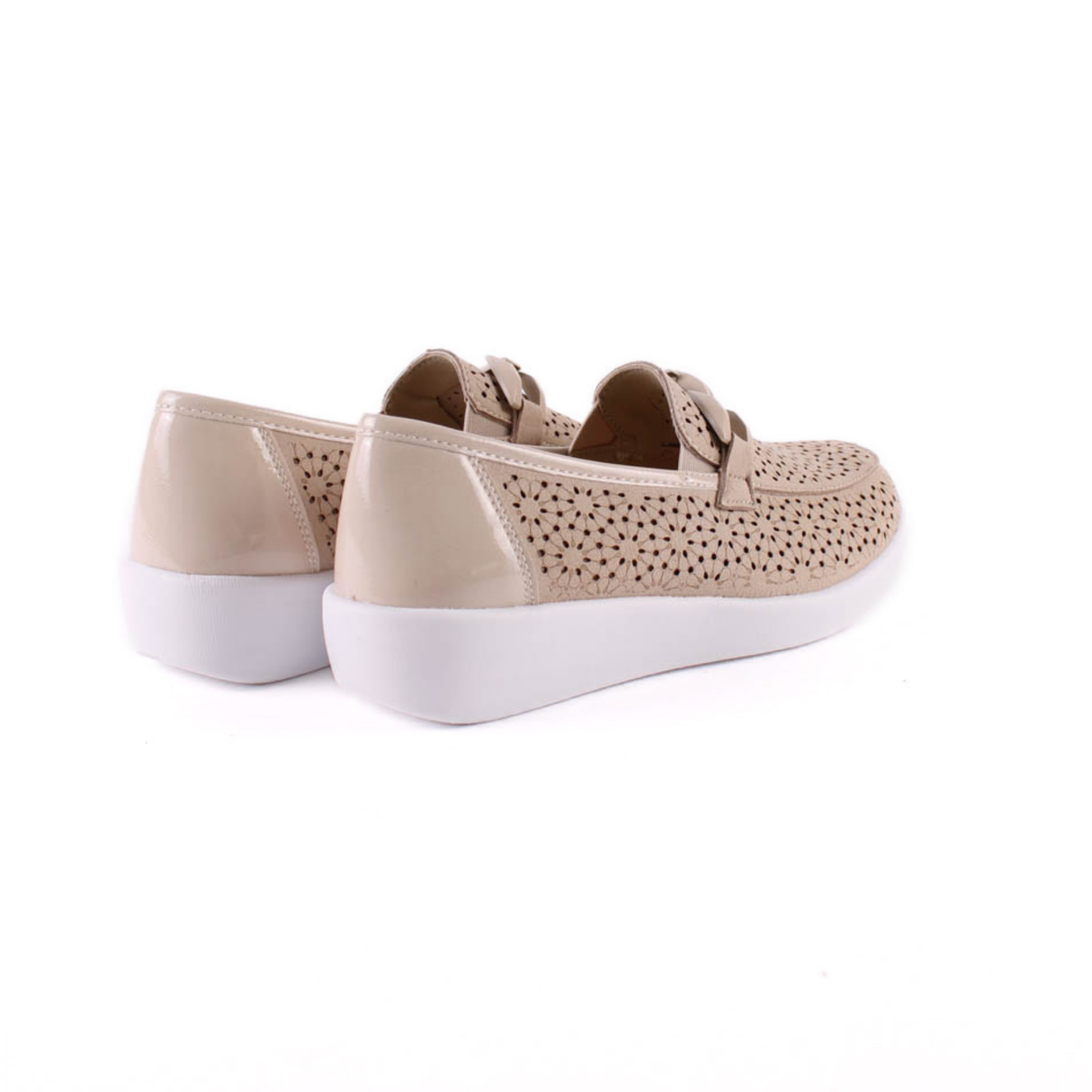 MOCASIN LASER FLORES PLATINO 38475