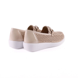 MOCASIN LASER FLORES PLATINO 38475