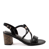 SANDALIA TIRAS NEGRO 28311
