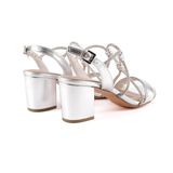 SANDALIA TIRAS HEBILLA SILVER