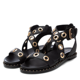 SANDALIA OJETES NEGRO 162389