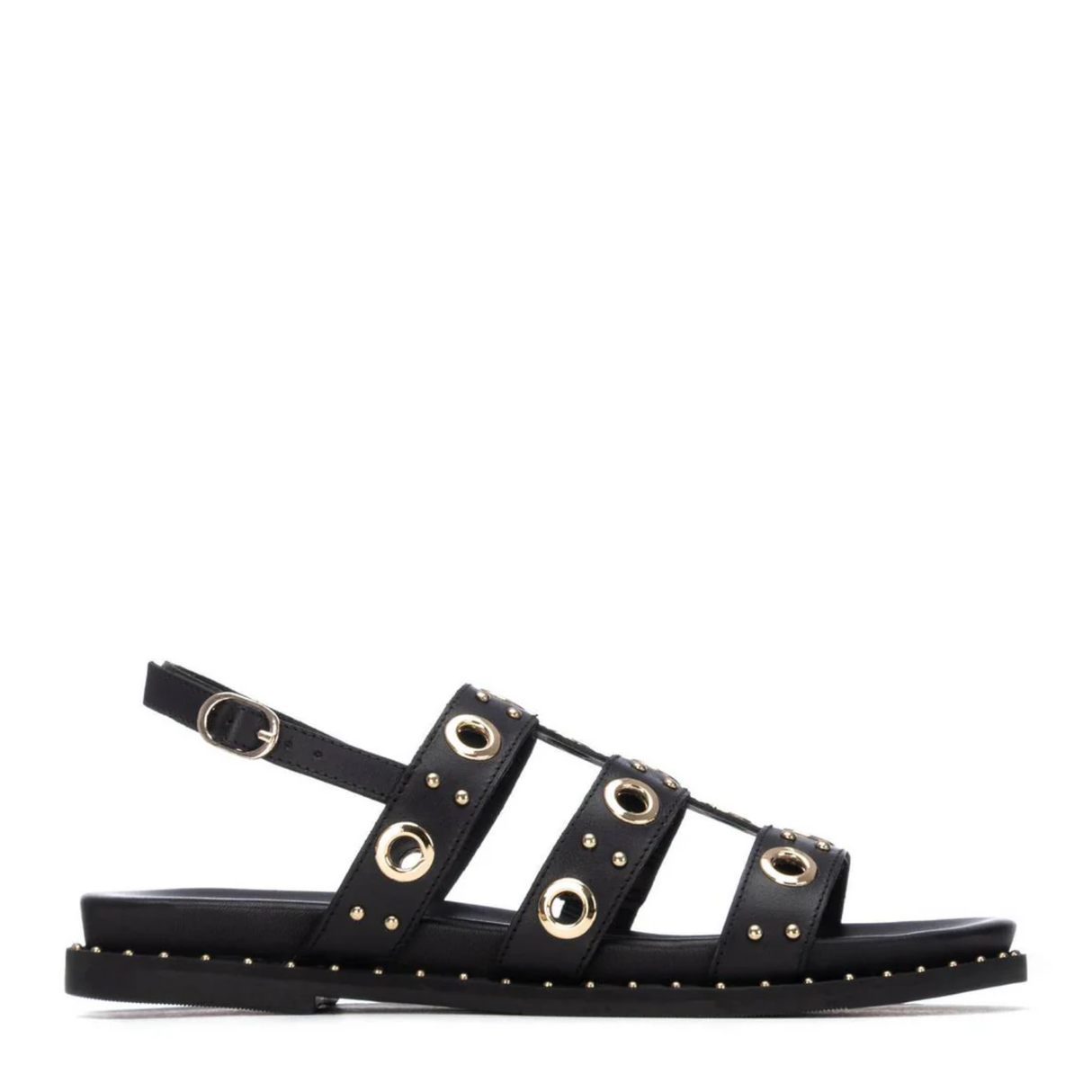 SANDALIA OJETES NEGRO 163208