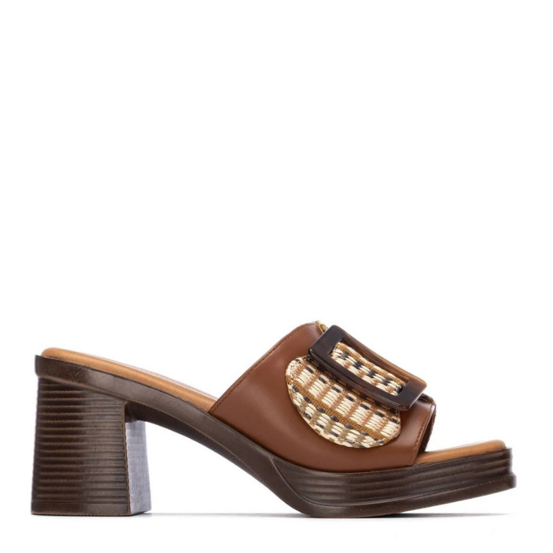 SANDALIA PALA TACON CAMEL 175028