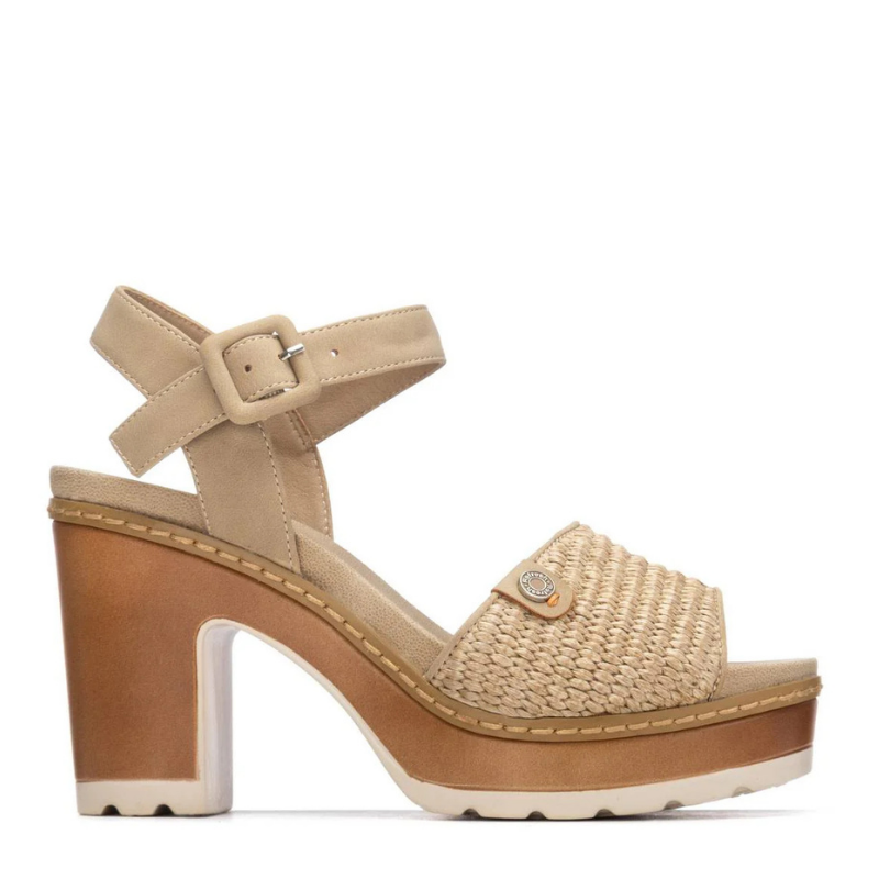 SANDALIA TACON RAFIA TAUPE 175281