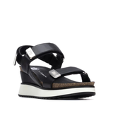 SANDALIA CUÑA VELCROS NEGRO 145254