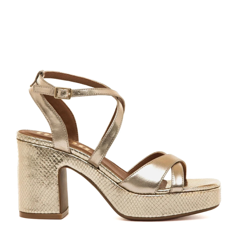 SANDALIA PITON CHAMPAGNE 56649