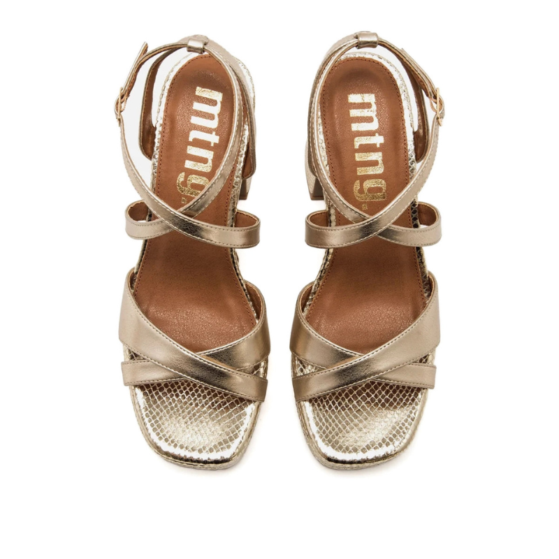 SANDALIA PITON CHAMPAGNE 56649