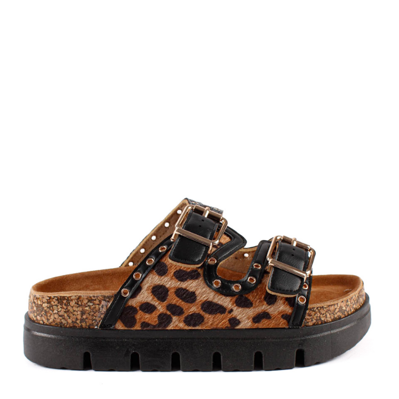 BIO DOBLE HEBILLA LEOPARDO 27-3052