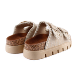 BIO DOBLE HEBILLA TEJIDO BEIGE 27-3049
