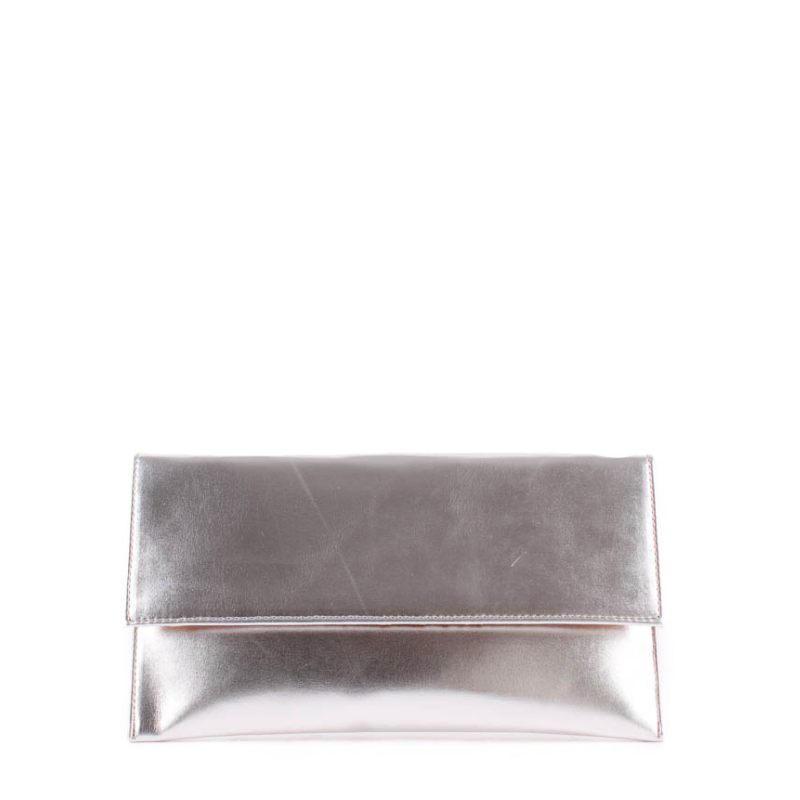 CARTERA SOLAPA PLATA