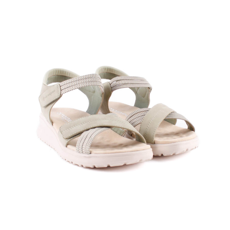 SANDALIA GOMAS CUÑA VERDE ABZ30159